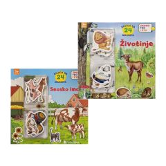 KOMPLET-MAGNET KNJIGA ŽIVOTINJE+SEOSKO IMANJE