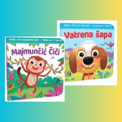 KOMPLET-MAJMUNČIĆ ČIČI+VATRENA ŠAPA
